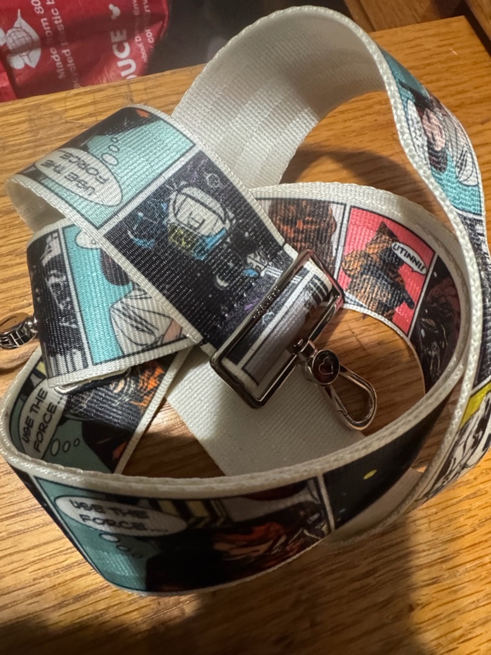 Harveys Comic Strip Pattern Adjustable Strap in Teal, Black, White